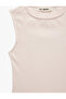 Slim Fit Cotton Crew Neck Corset Detailed Sleeveless Blouse - 7