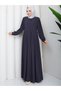 Women's Balloon Sleeves with Pleats and Hidden Pockets Medina Silk Modern Tesutur Ferace - 5
