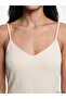 Original V-Neck Drawstring Strap Gathered Crepe Dress - 2