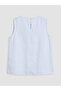Two Mt Shop Quality Oval Collar Gathered Detailed Girls' Blouse - 4
