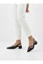 Large Size Open-Backed Shoes with Buckle Cross Straps and Low Heels - 4