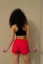 Women's Solid Color Mini Length Shorts Skirt Swimsuit Swim Shorts 810- - 2