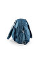 Large Size 37 cm Crinkle Water Repellent Lightweight Fabric Multi-Compartment Mother School Travel Shoulder Bag Blue 1450 - 5