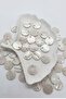 30 Pieces 20 mm Sequins Guipure Jewelry Fabric Bandana Mesh Beanie Bag Sequin Iridescent Sequins Beads - Hareli