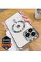 Case Compatible with iPhone 15 Pro, Magnetic Clear Phone Case, Transparent Electroplated Case for Women/Girls/Men - 2