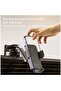C172 Suction Cup Type Bending Arm Car Phone Holder (Black) - 2