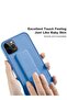 Hand Grip Foldable Magnetic Kickstand Wrist Strap Finger Grip With Built-In Iron Case Cover For Apple iPhone 15 Pro Max 2023 Sky Blue - 4