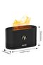 Flame Diffuser Humidifier, Ultra-Silent Cool Mist Air Fire Diffuser, 2 Brightness Night Light - 5