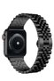 Replacement Band for Apple Watch Ultra 49/45/44/42mm, Stainless Steel Metal Bracelet (Black) - 3