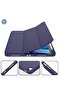 Slim Stand Case for iPad Air 13-Inch M2 (2024) - Navy Blue, Smart Shell with Touch ID Support, Auto Wake/Sleep & Translucent Back - 4
