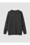 Lcw modest anthracite crew neck star patterned women's knitwear tunic - 7