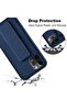 iPhone 16 Pro Max Blue Magnetic Kickstand Case with Premium Silicone, Vertical & Horizontal Hand Strap, and Multi-Stand - 4