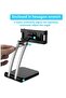 Desktop Tablet Stand 360 Degree Rotating Adjustable Phone Stand Live Streaming Holder for Phone/4inch to 13inch Tablet Black - 4