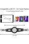 IPad and Mobile Phone Tripod Stand,Height Adjustable 20 to 60 Inch with 360 Degree Rotating Tablet Holder for iPad Air,iPad Pro and More 9.5 to 14.5 Inch Tablets - 3