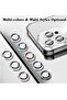 Silver Diamond Camera Lens Protector for iPhone 16 Pro/Pro Max – Bling Tempered Glass Cover with Automatic Alignment Metal Rings and Glitter Film Stickers - 2