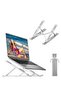 Adjustable Laptop Stand, Portable Aluminium Laptop Riser for Desk, Foldable Ventilated Cooling Computer Support - 4