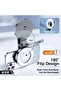 LED Ring Light, 180° Rotating, 6 Adjustable Color Temperatures, U20 Model - 5