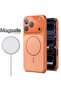 iPhone 17 Pro Case Magnetic Wireless Charging Compatible Matte Glass Slim Shockproof Cover - 3