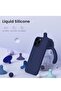 Soft Navy Blue Silicone iPhone 16 Pro Max Case - Durable, Anti-Scratch 6.9” Cover - 3