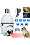360° WiFI camera Light Bulb Home Security Cam Wireless Night Vision CCTV Monitor