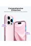Soft Pink Silicone iPhone 16 Pro Case - Anti-Scratch & Shockproof Cover - 3