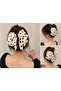 Black Cream Polka Dot Large Bow Buckle