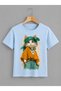 Unisex Oversize T-Shirt Fancy Cat Printed 100% Cotton T-Shirt Comfortable Fit