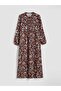 Lcw Grace Red Judge Collar Patterned Dress - 5