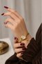 Apolia Women's Gold Steel Band White Dial Heart Charm Detailed Luxury Elegant Women's Wristwatch 2026 - 2