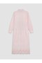 Lcw Modest Pink Shirt Collar Waist Tie Dress - 7