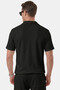Black Apaş Collar Line Textured Cotton Men's Shirt – Lycra Short Sleeve Shirt 2602656 - 4