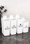 3 Pieces 3000 ml & 1 Piece 2200 ml Self-Scaled 4-Piece Detergent Set with Transparent Labels Detergent Dispenser Set Storage Container - 2