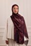 Spring Canvas Patterned Soft Shawl Cherry Rot - 4