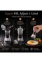 Salt and Pepper Mill Grinder, Acrylic 6 Inch Manual Salt and Pepper Grinder - 5