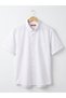 Men's Poplin Classic Loose Fit Short Sleeve Dad Shirt with Pockets