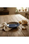 Navy Blue & Brown Round Reactive Glaze Ceramic Dinner Plate 25 cm - 2