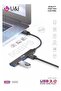 U&i BORN TO WIN USB 3.0 Hub, 4-in-1 Premium Quattro Hub, Multi-Port Adapter with USB Ports - 3
