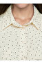 Lcw Modest Ecru Polka Dot Voile Women's Shirt - 3