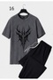 Unisex Oversize Shorts Set Short Sleeve T-Shirt Comfortable Fit Summer Casual Sports