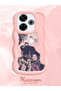 Redmi 13 4g Compatible Case Camera Protector Pink Silicone Couple Phone Case Girl Pattern - 2