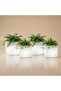 2 Medium Triangular Planters + 2 Medium Square Planters Set LED Lighting - 2
