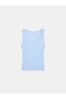 20977 Thick Strap Basic Top-Light Blue - 6