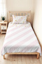 Star Pastel Pink Girls' Pique Set - Plaid Gold and White Baby Room Bedspread - 160X220 cm - 8