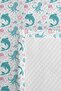 Sea Dolphin Patterned Turquoise Children's Room Single Pique Set-Pastel Marine 160X220Cm Bedspread - 7