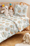 Cute Capybara Gray Children's Room Single Pique Set-Pastel Mint 160X220Cm Quilted Bedspread - 2