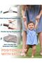 Baby Doorway Jumpers, Sturdy Johnny Jumper w/Adjustable Strap, Soft Baby Johnny Bouncer w/Seat Bag, Grey - 7