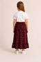 Girl's Long Skirt Summer Patterned Elastic Waist Comfortable Loose Skirt - 3