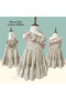 Girls' Floral Print One-Shoulder Ruffle Cotton Summer Dress - Custom Design - 4