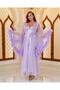 Special Design Feather Detailed 2-Piece Long Dressing Gown - 2