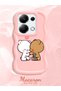 Redmi Note 13 Pro 4g Compatible Case Camera Protector Pink Silicone Couple Phone Case Cute Pattern - 2